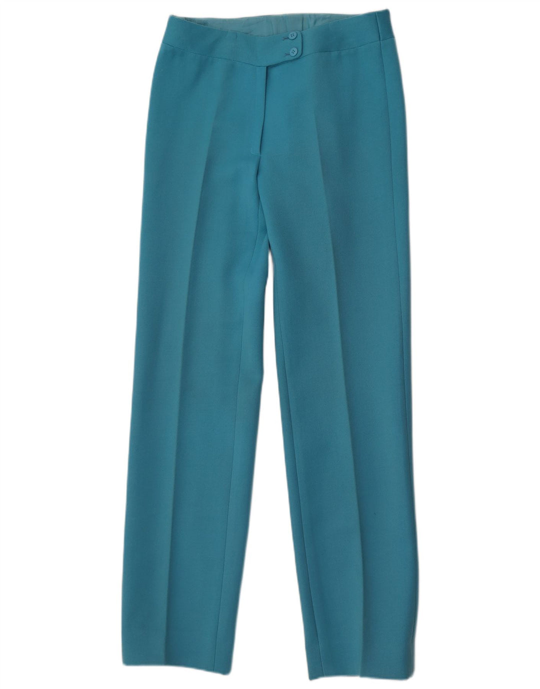 Vintage Womens Straight Casual Trousers W30 L33 Blue