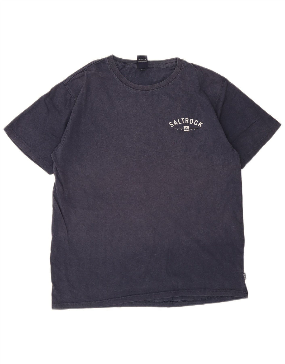 Saltrock Mens Graphic T-Shirt Top Medium Navy Blue Cotton