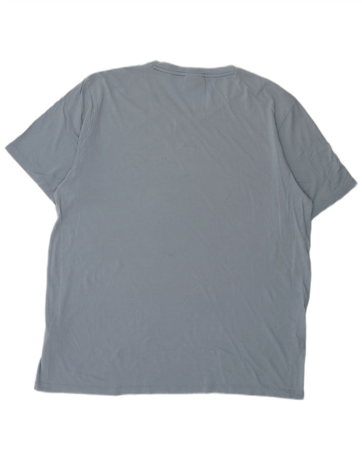 Hugo Boss Mens T-Shirt Top XL Blue Cotton