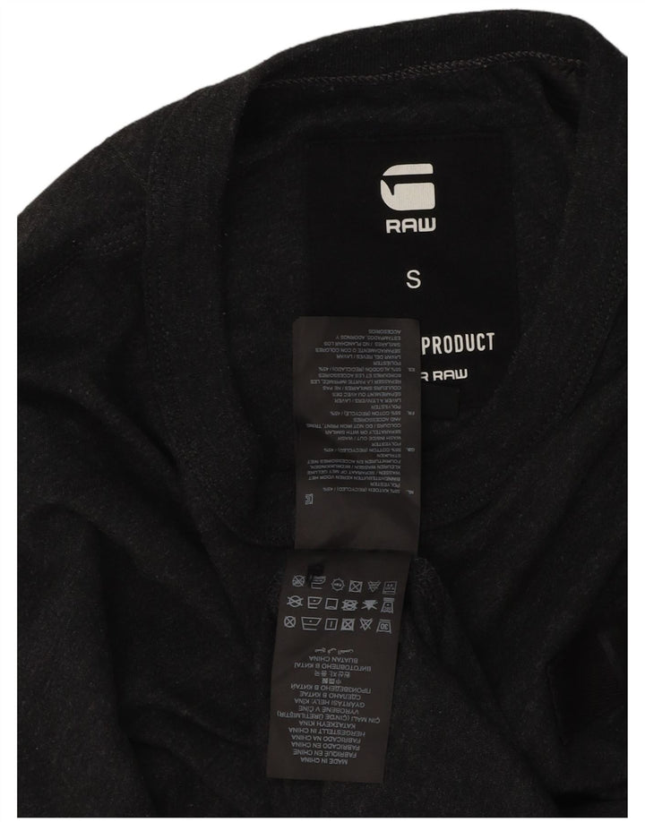 G-Star Mens Top Long Sleeve Small Grey Cotton