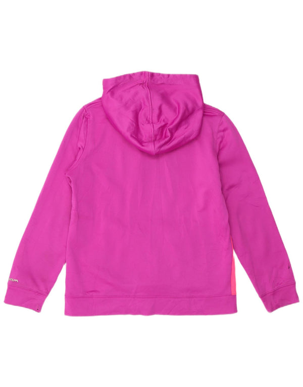 Under Armour Girls Graphic Hoodie Jumper 11-12 Years Large  Pink