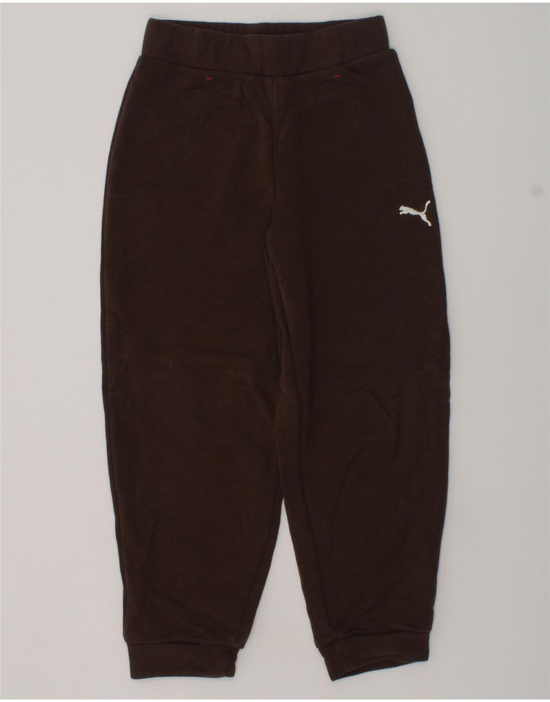 PUMA Boys Tracksuit Trousers Joggers 3-4 Years Brown Cotton | Vintage Puma | Thrift | Second-Hand Puma | Used Clothing | Messina Hembry 