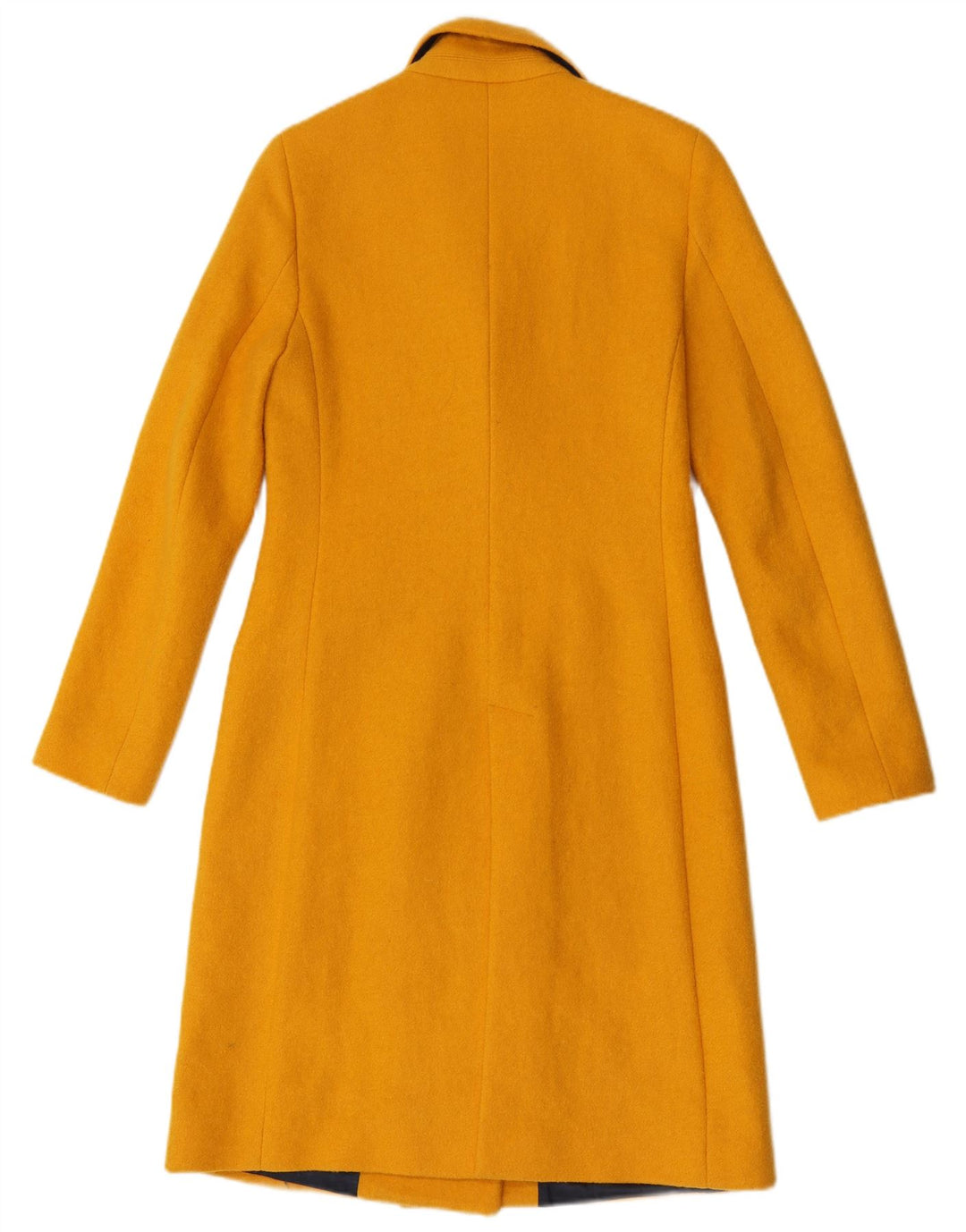 Manuel Ritz Womens Double Breasted Coat UK 10 Small Yellow