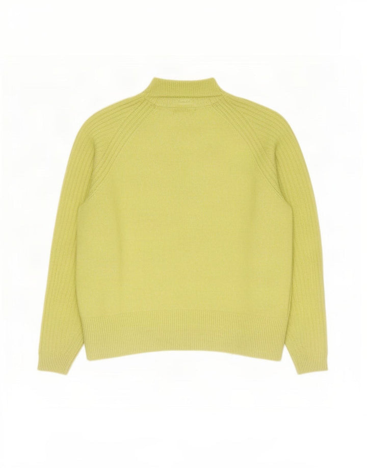 Marks & Spencer Womens Turtle Neck Jumper Sweater UK 14 Medium Green