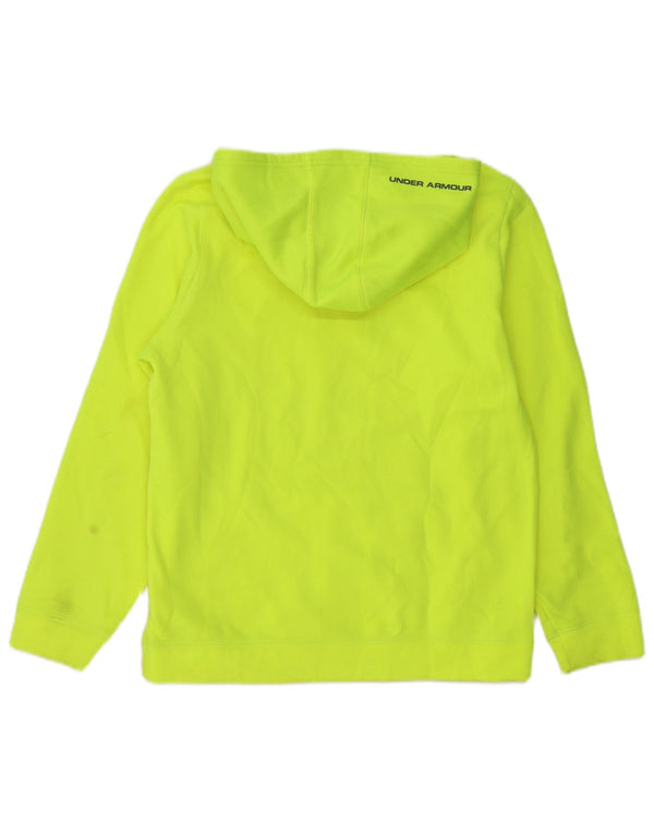 UNDER ARMOUR Boys Graphic Hoodie Jumper 13-14 Years XL Green