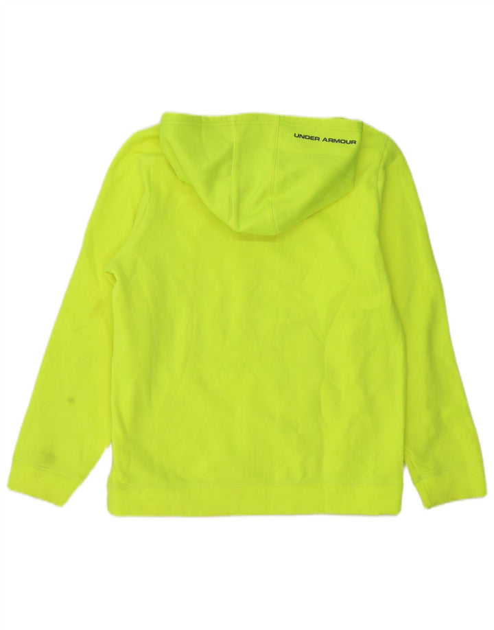 UNDER ARMOUR Boys Graphic Hoodie Jumper 13-14 Years XL Green