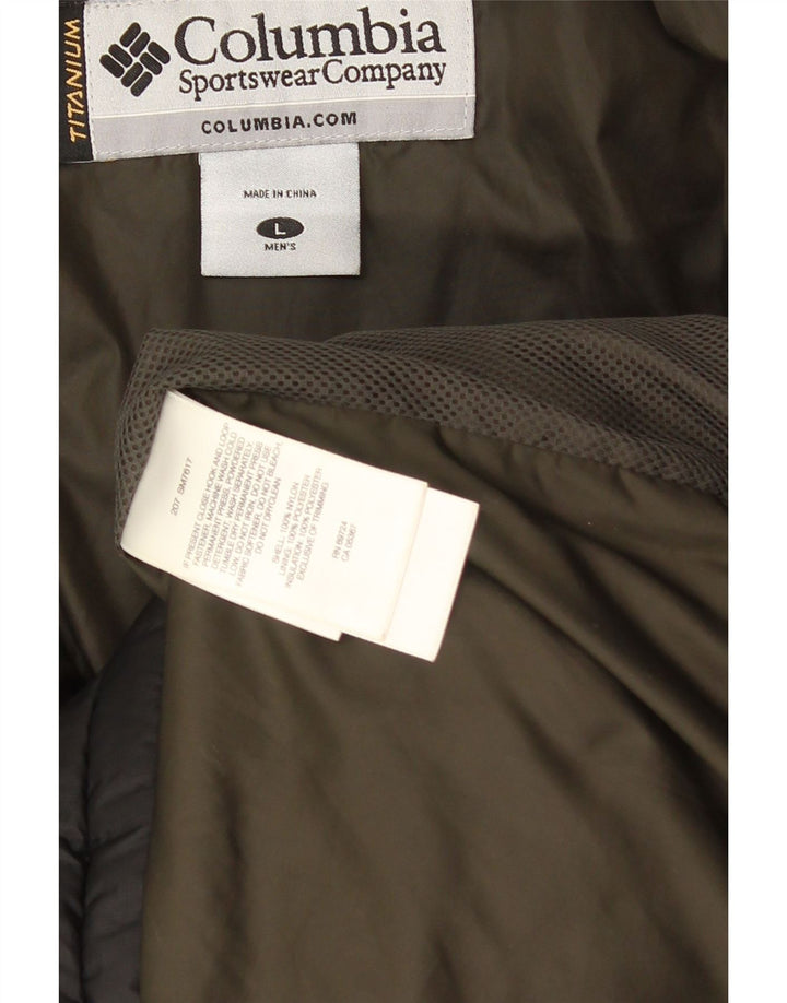 Columbia Mens Padded Jacket UK 40 Large Black Nylon