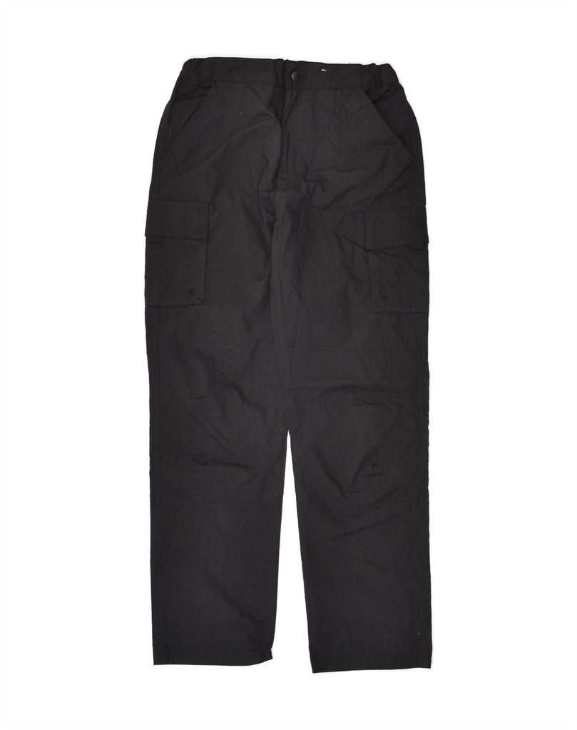 MOUNTAIN WAREHOUSE Boys Straight Cargo Trousers 11-12 Years W26 L26  Black | Vintage Mountain Warehouse | Thrift | Second-Hand Mountain Warehouse | Used Clothing | Messina Hembry 