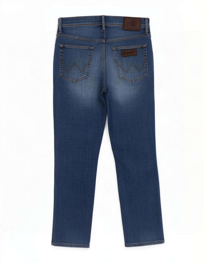 Wrangler Mens Texas Straight Jeans W36 L30 Blue Cotton