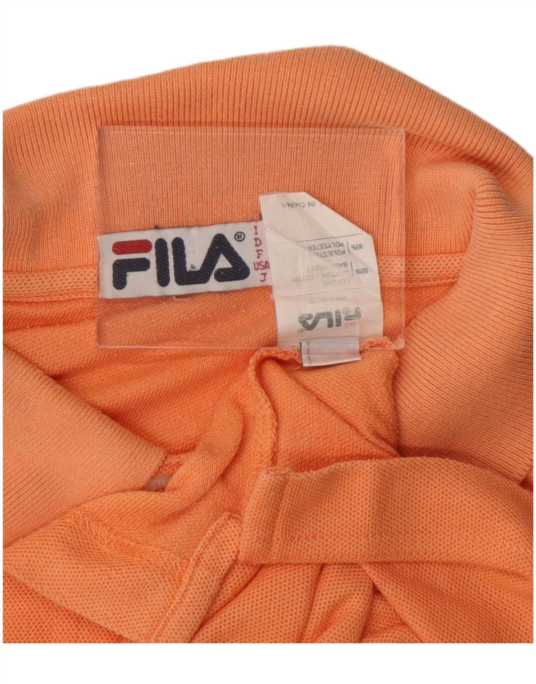 Fila Mens Polo Shirt IT 54 XL Orange Cotton
