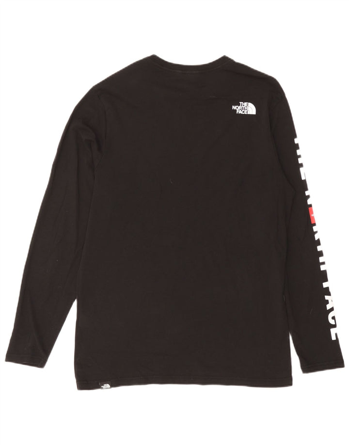The North Face Mens Graphic Top Long Sleeve Medium Black Cotton