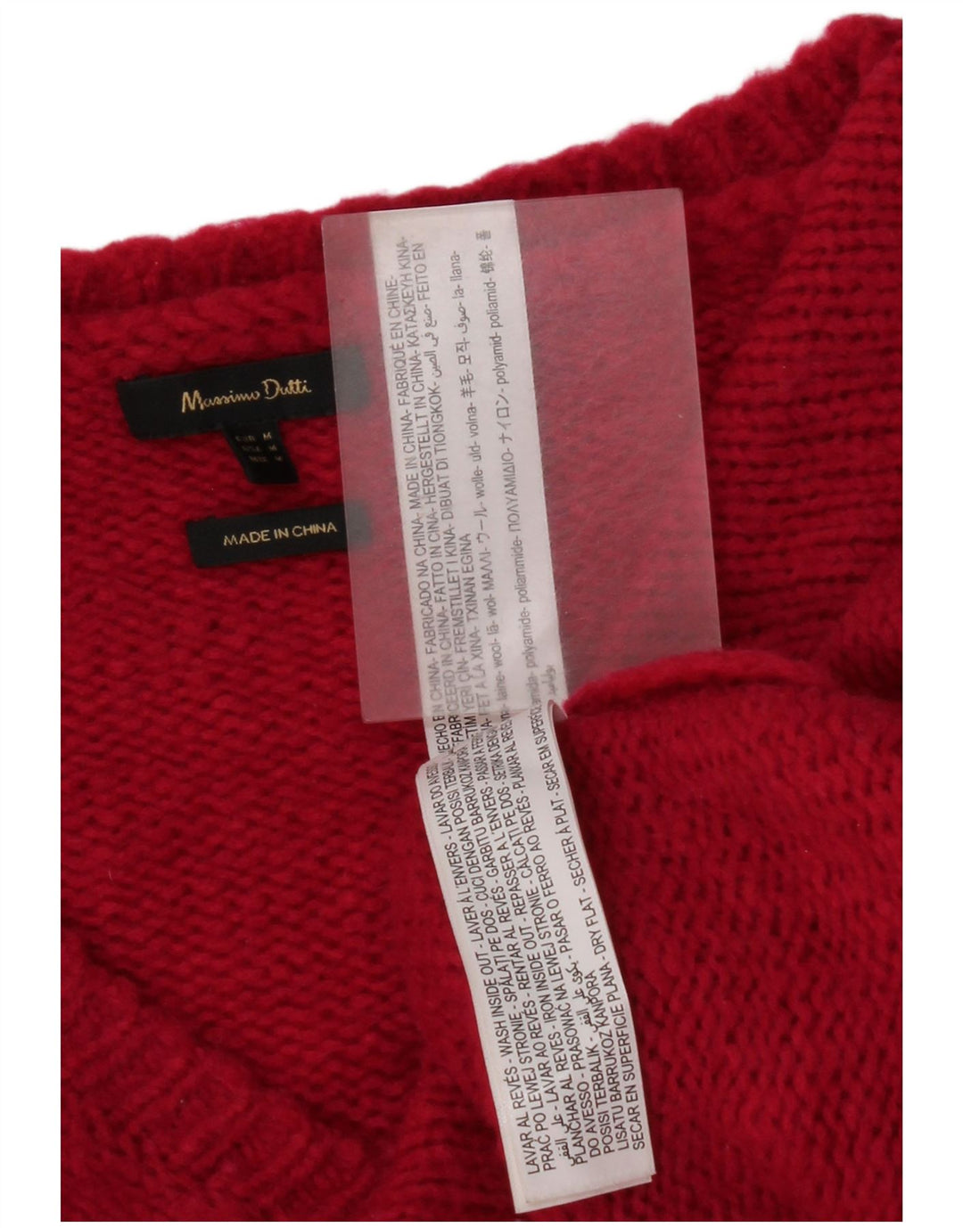 Massimo Dutti Womens 3/4 Sleeve V-Neck Jumper Sweater UK 14 Medium Pink