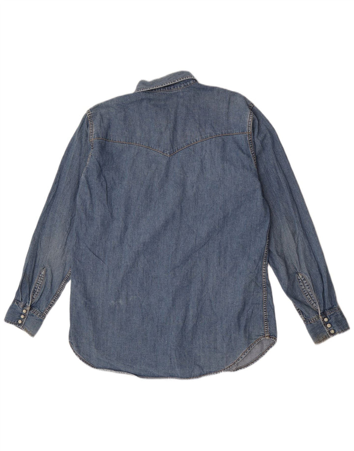 Lee Mens Denim Shirt Large Blue Cotton