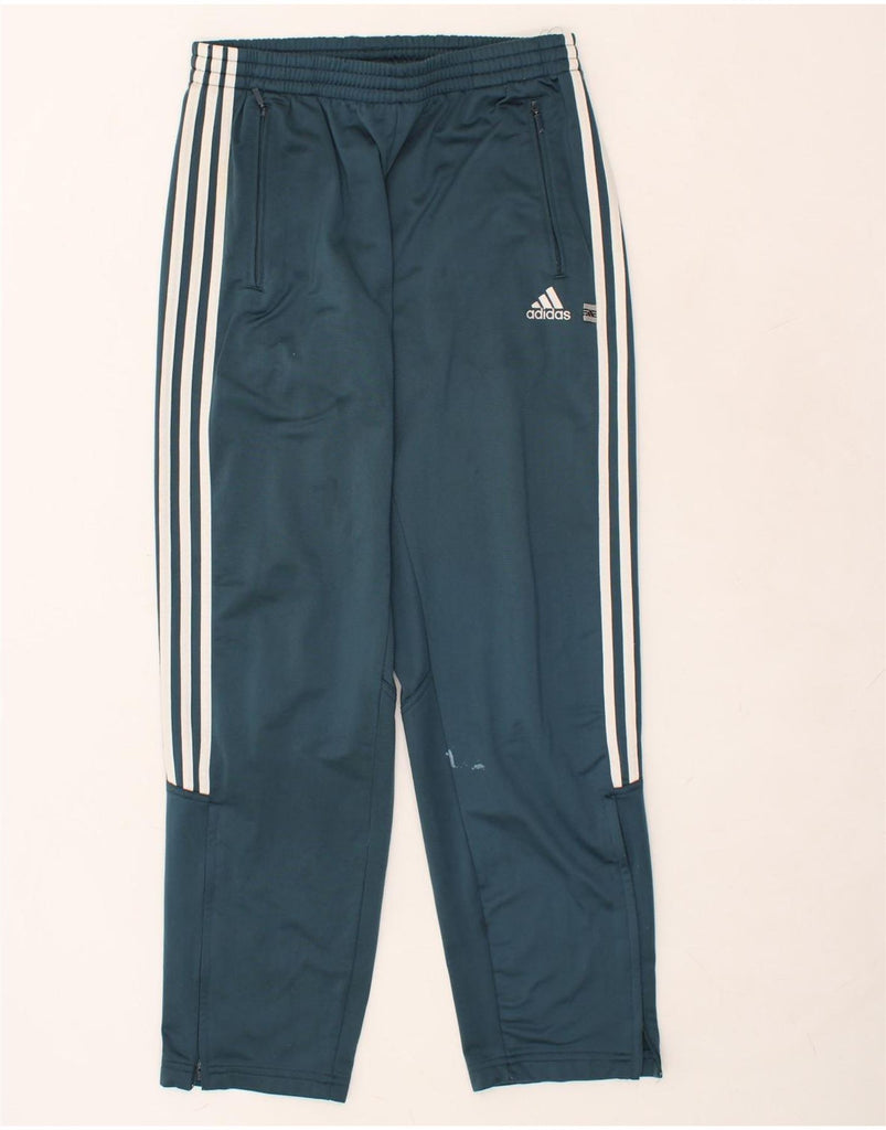 ADIDAS Mens Tracksuit Trousers Large Blue Polyester | Vintage Adidas | Thrift | Second-Hand Adidas | Used Clothing | Messina Hembry 