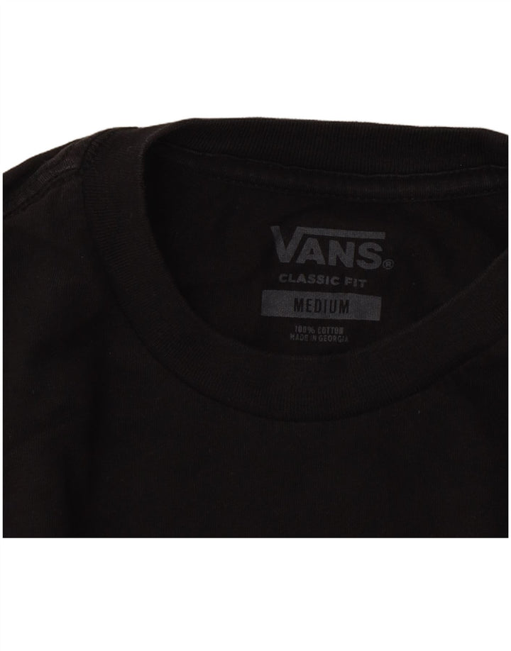 Vans Mens Classic Fit Graphic Top Long Sleeve Medium Black Cotton