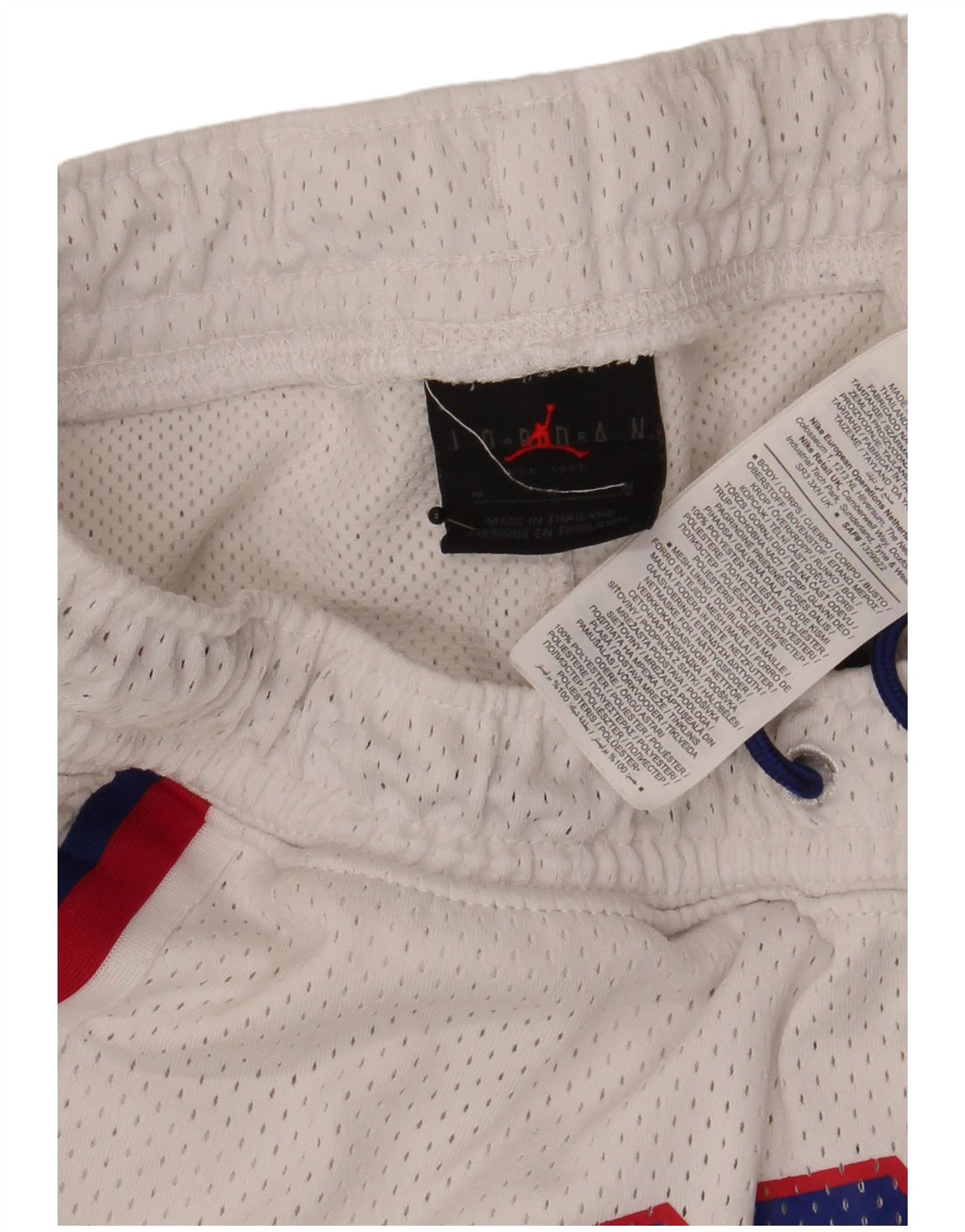 Jordan Mens Graphic Sport Shorts Medium White Colourblock Polyester