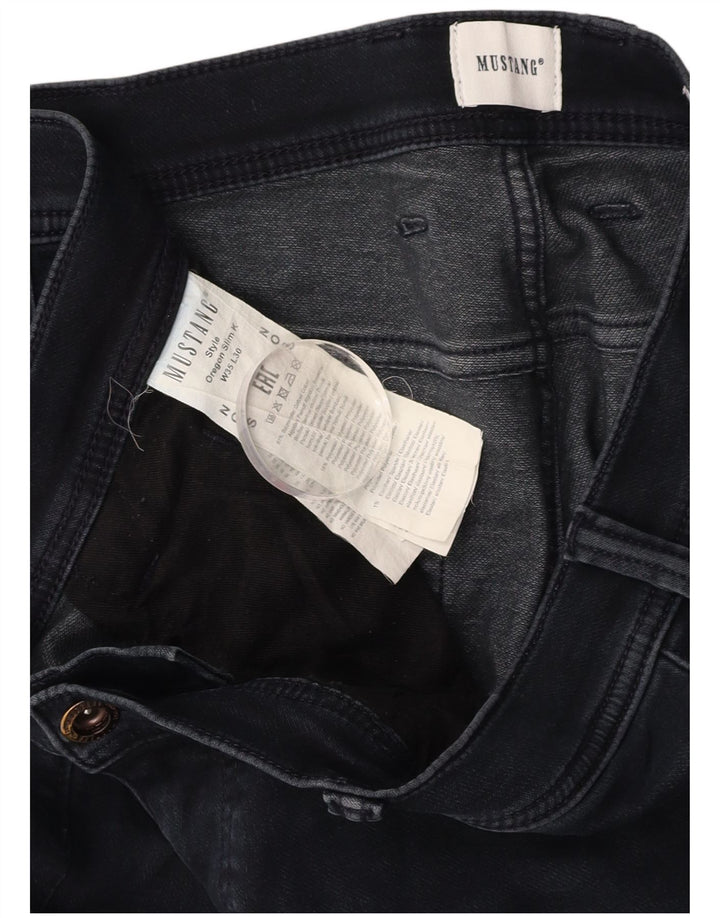 MUSTANG Mens Oregon Slim Jeans W35 L30 Navy Blue Cotton