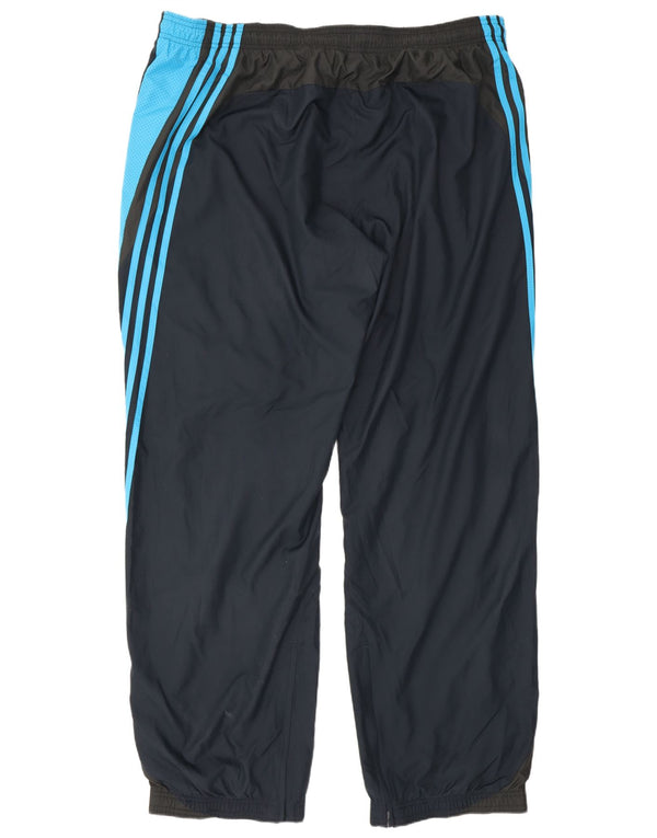 Adidas Mens Tracksuit Trousers Joggers 2XL Navy Blue Colourblock Sports