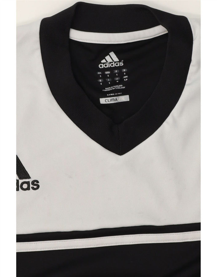 ADIDAS Mens Climalite T-Shirt Top Small Black Colourblock Vintage Adidas and Second-Hand Adidas from Messina Hembry 