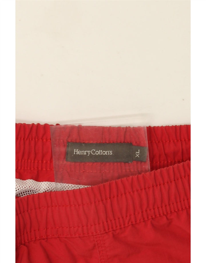 Henry Cottons Mens Swimming Shorts XL  Red