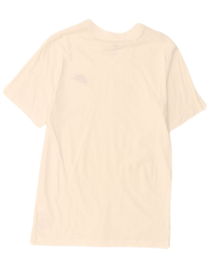 Nike Mens T-Shirt Top Small Off White Cotton