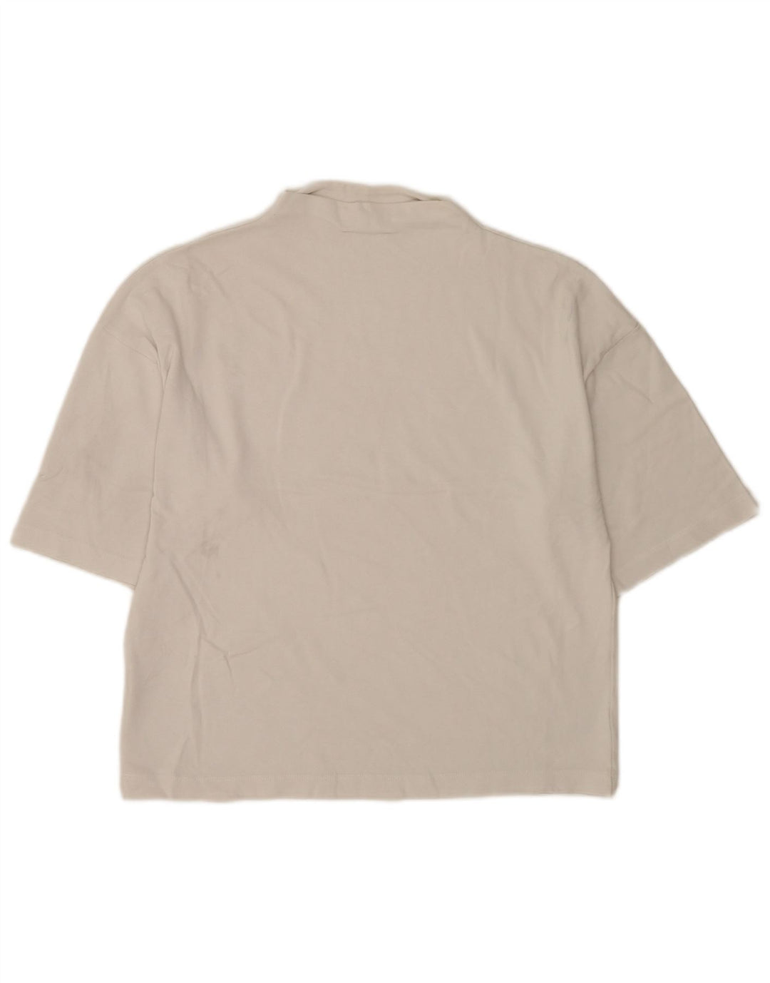 Zara Womens Oversized T-Shirt Top UK 10 Small White Cotton