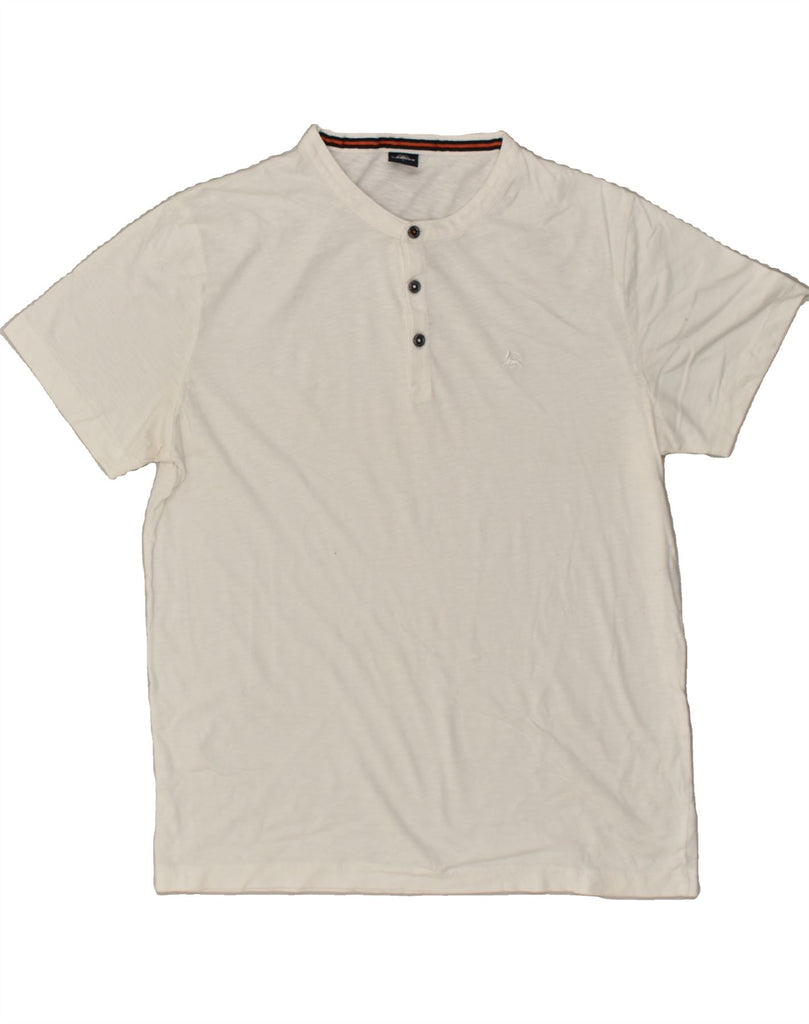 LERROS Mens Polo Shirt Large White Vintage Lerros and Second-Hand Lerros from Messina Hembry 