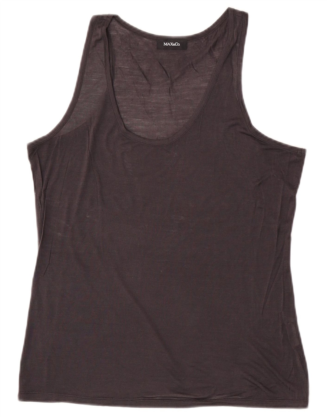 Max & Co. Womens Vest Top UK 12 Medium Black
