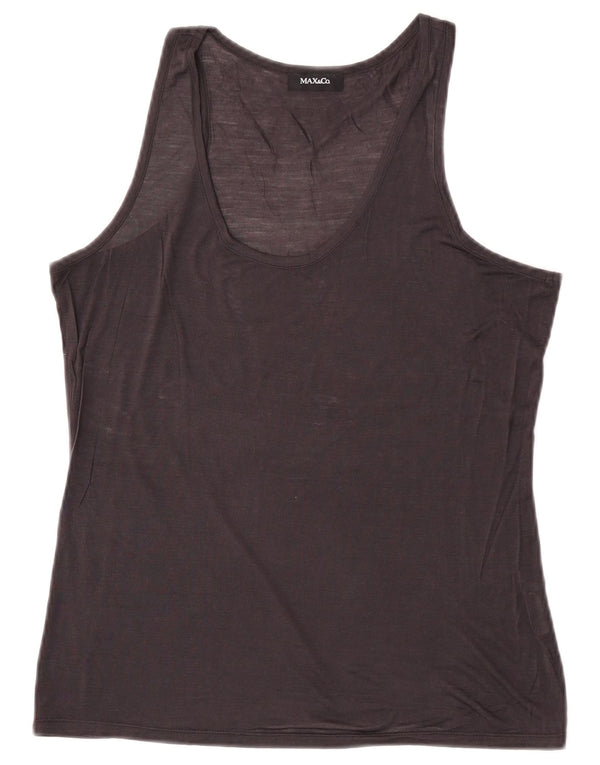 Max & Co. Womens Vest Top UK 12 Medium Black