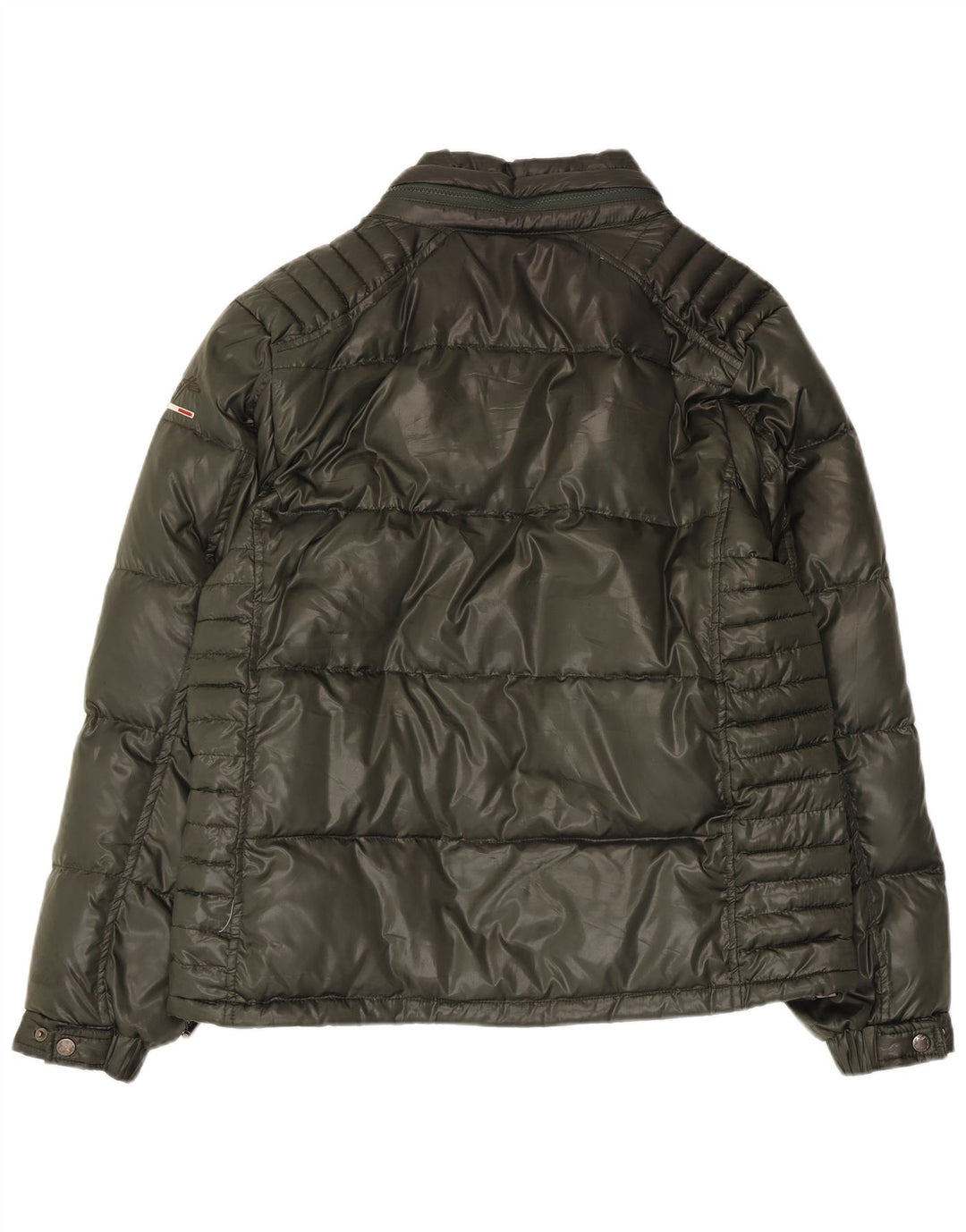 Lotto Womens Hooded Padded Jacket UK 18 XL Khaki Polyamide