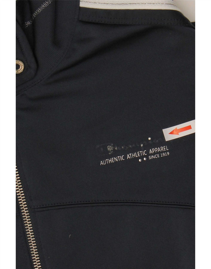Champion Womens Heritage Fit Tracksuit Top Jacket UK 14 Medium Navy Blue