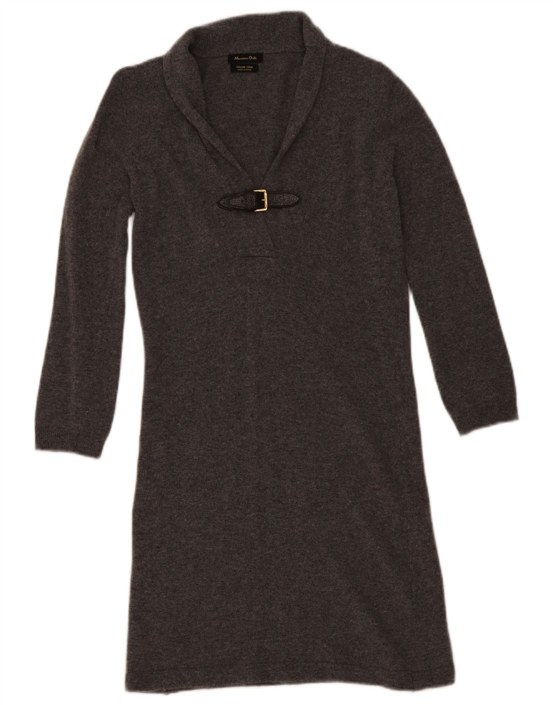 Massimo Dutti Womens Jumper Dress UK 6 XS Grey