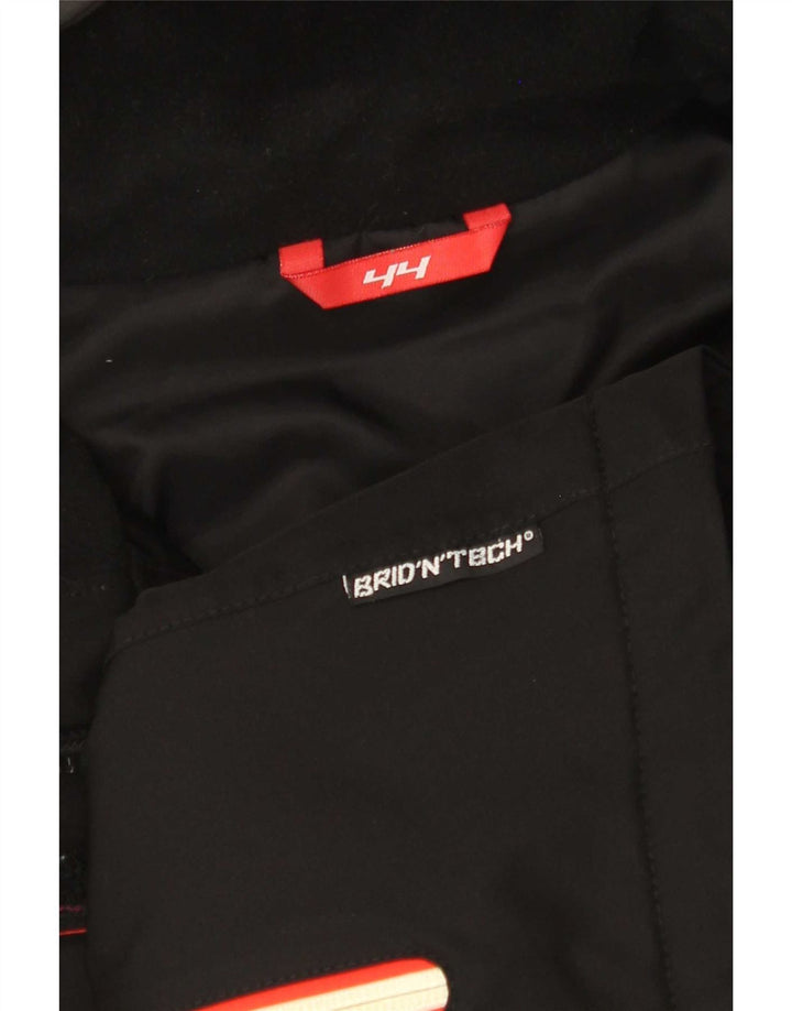 On the Edge Womens Hooded Ski Jacket IT 44 Medium Black Colourblock