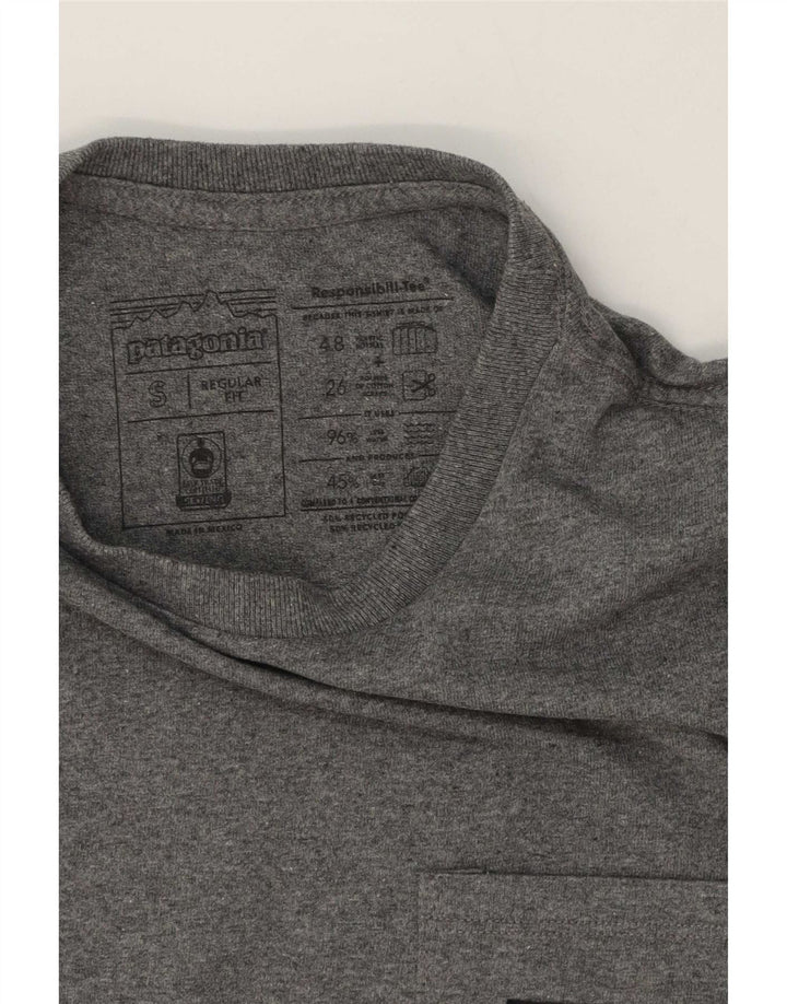 Patagonia Mens Regular Fit T-Shirt Top Small Grey Cotton