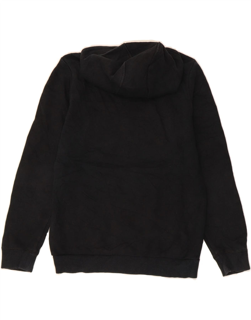 ADIDAS Boys Hoodie Jumper 11-12 Years Black Cotton Vintage Adidas and Second-Hand Adidas from Messina Hembry 