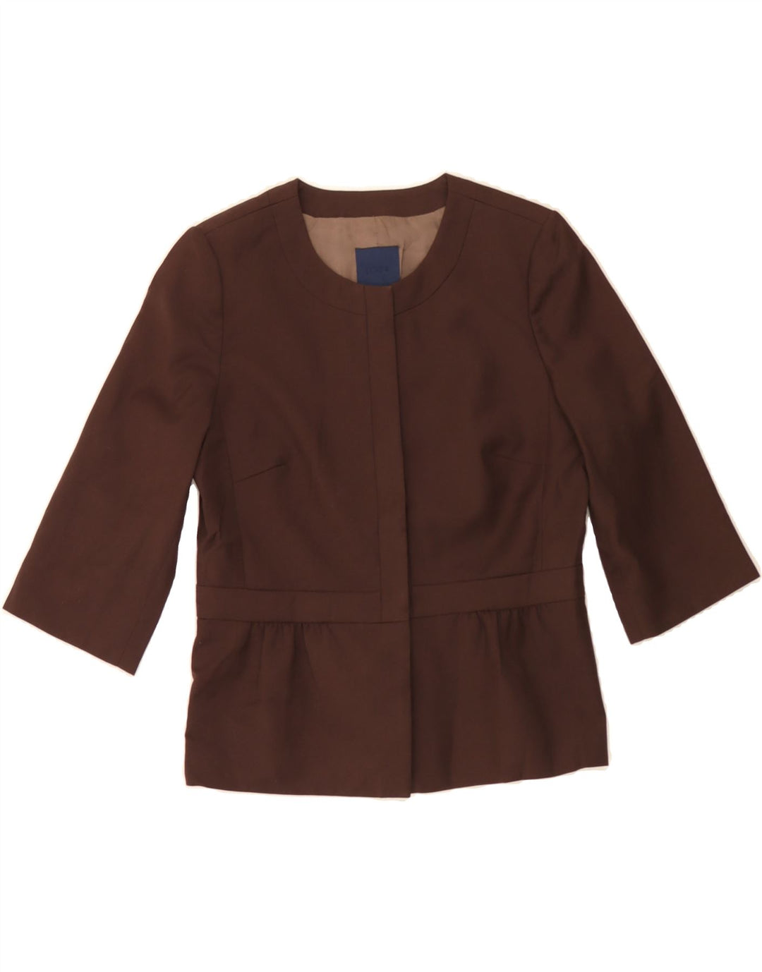 J. CREW Womens Blazer Jacket UK 4 XS Brown Wool Vintage J. Crew and Second-Hand J. Crew from Messina Hembry 