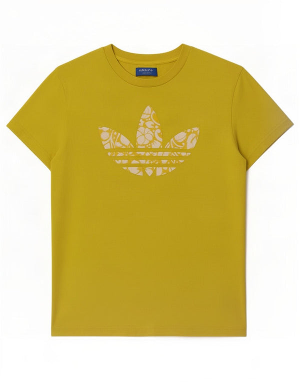 Adidas Mens Graphic T-Shirt Top Medium Yellow