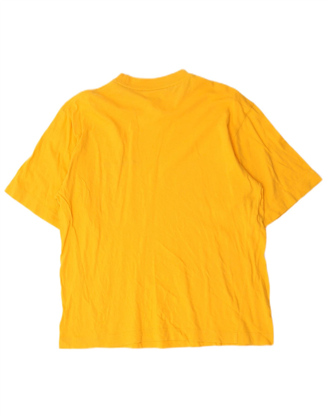 Sergio Tacchini Mens T-Shirt Top Medium Yellow Cotton