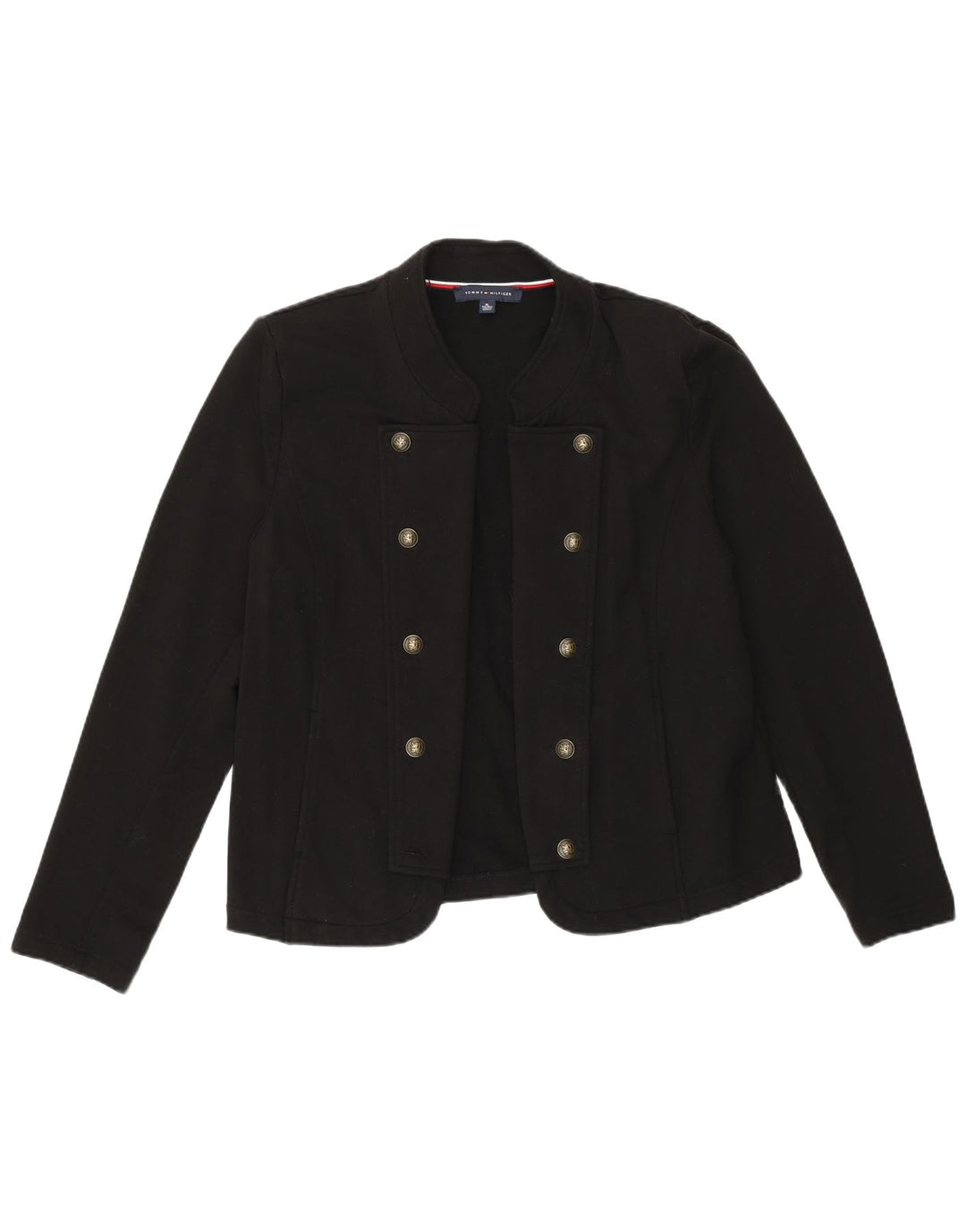 Tommy Hilfiger Womens Cardigan Top UK 18 XL Black Cotton