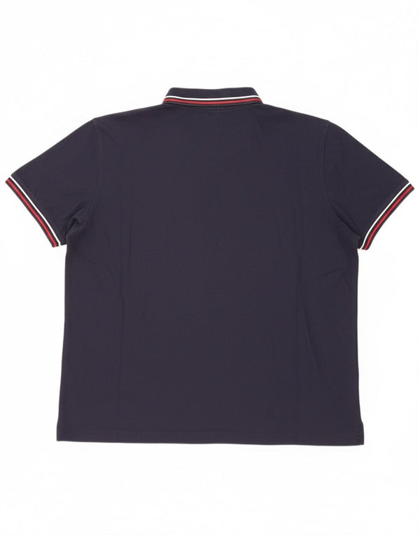 Lotto Mens Polo Shirt 2XL Navy Blue Cotton