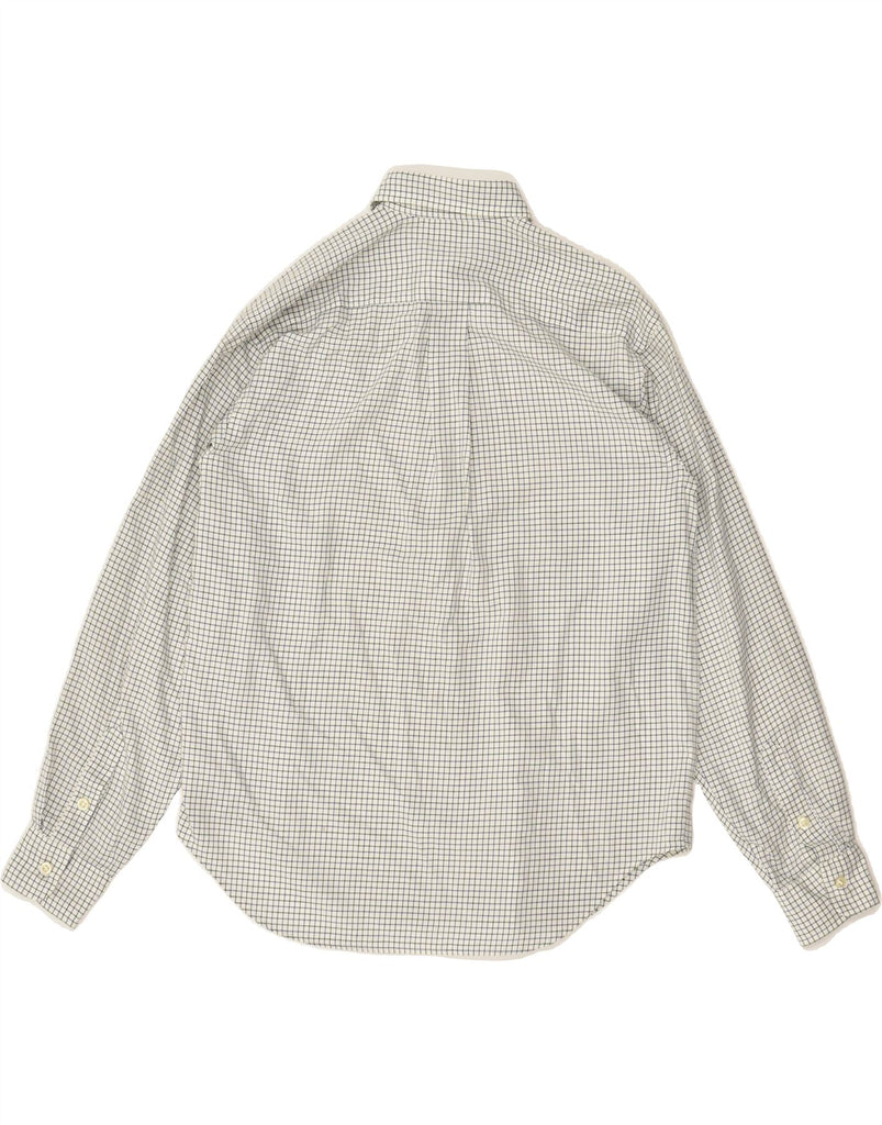 POLO RALPH LAUREN Mens Shirt Medium White Check Cotton | Vintage Polo Ralph Lauren | Thrift | Second-Hand Polo Ralph Lauren | Used Clothing | Messina Hembry 