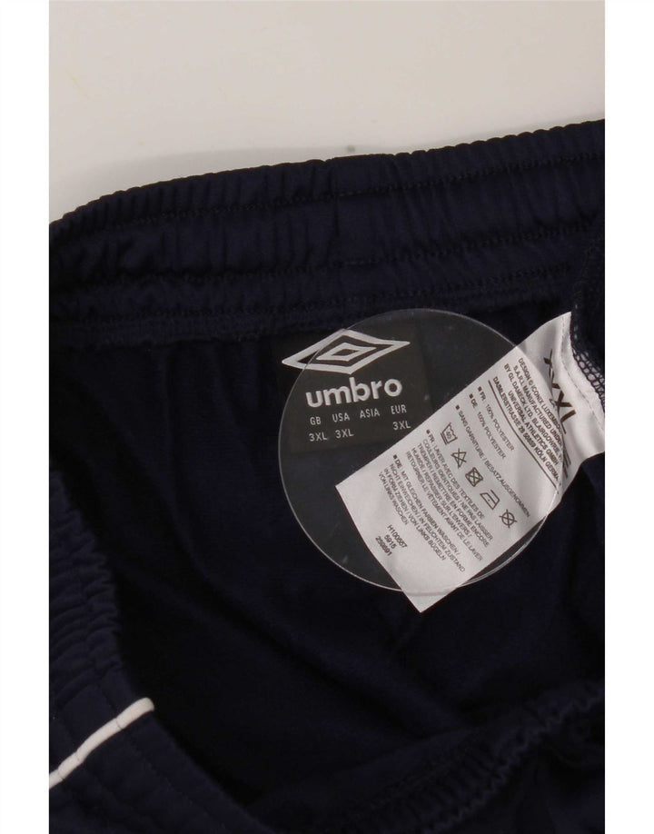 Umbro Mens Tracksuit Trousers 3XL Navy Blue Polyester
