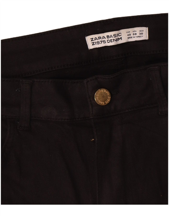 Zara Womens Straight Jeans EU 40 Medium W30 L30 Black Cotton