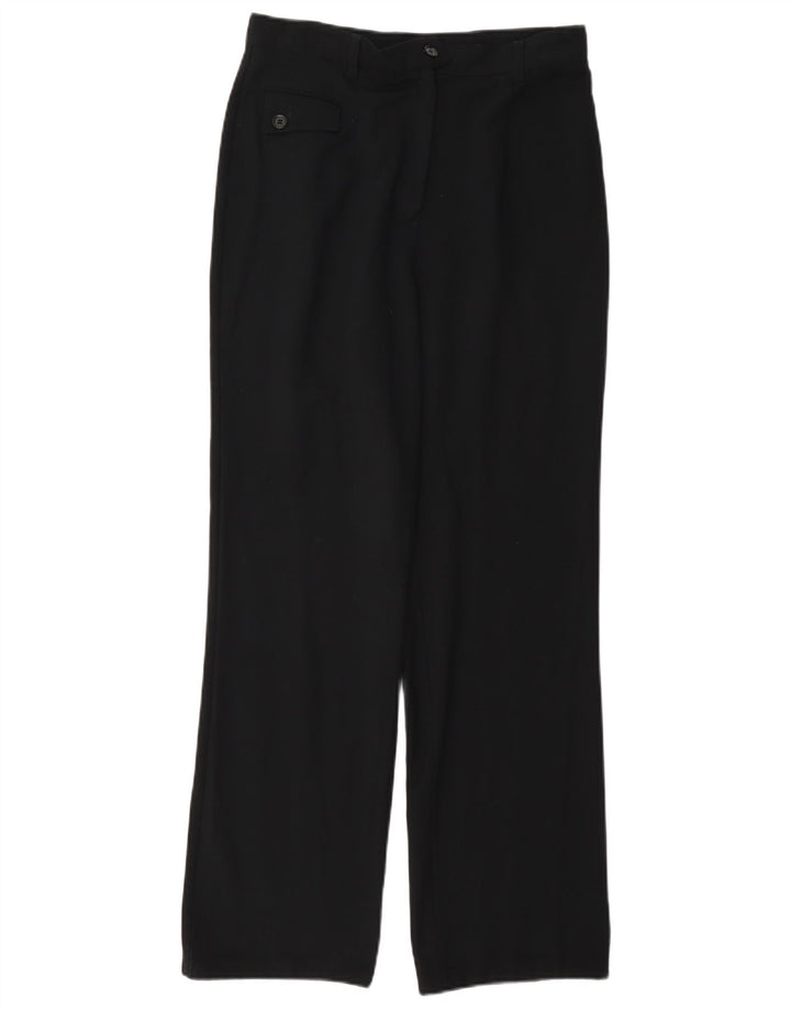 Marks & Spencer Womens Bootcut Suit Trousers UK 10 Small W27 L29 Black