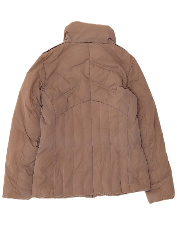 Trussardi Jeans Womens Padded Jacket UK 14 Medium Beige