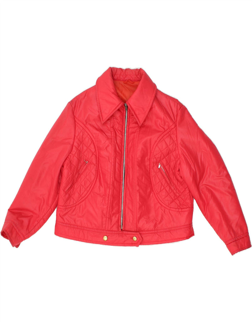 VINTAGE Womens Padded Jacket UK 14 Large Red | Vintage Vintage | Thrift | Second-Hand Vintage | Used Clothing | Messina Hembry 