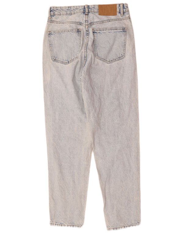 Zara Womens High Waist Tapered Jeans EU 36 XS W26 L27 Blue Cotton