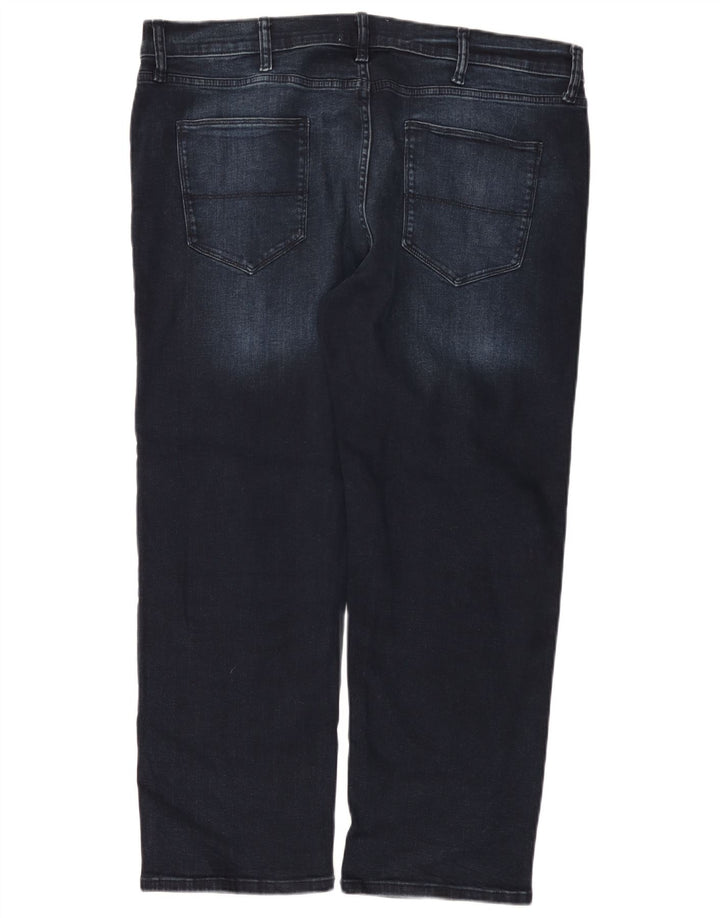Marks & Spencer Mens Straight Jeans W38 L29 Navy Blue Cotton