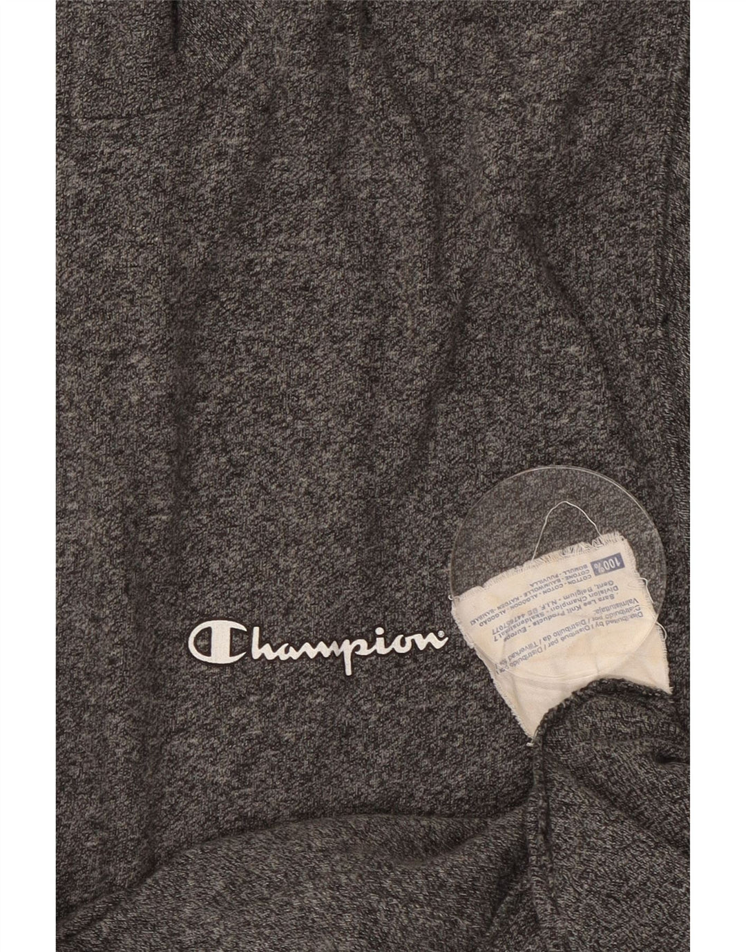 Champion Mens Tracksuit Top Jacket Small Grey Flecked Cotton