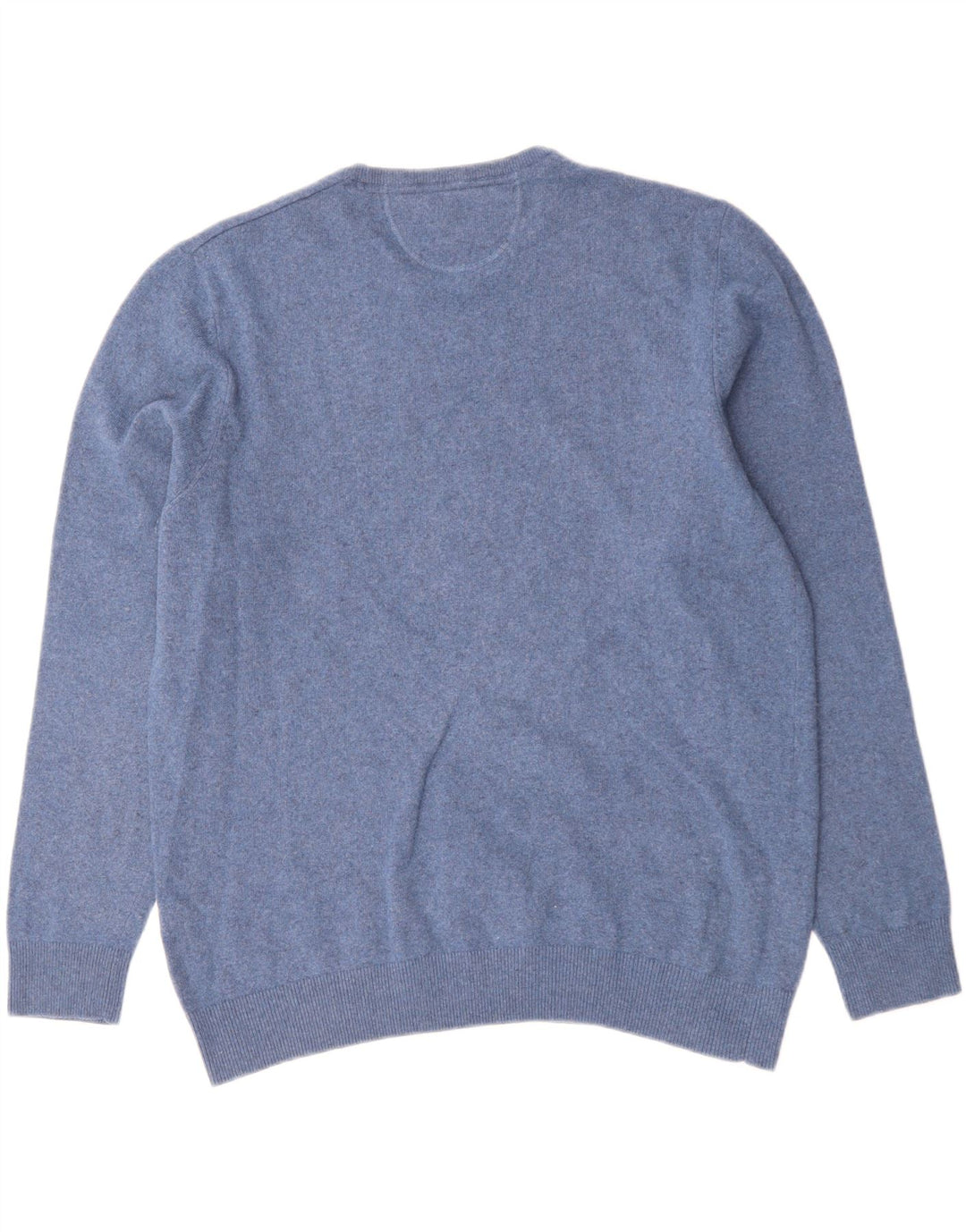 Charles Vogele Mens Crew Neck Jumper Sweater 2XL Blue Wool
